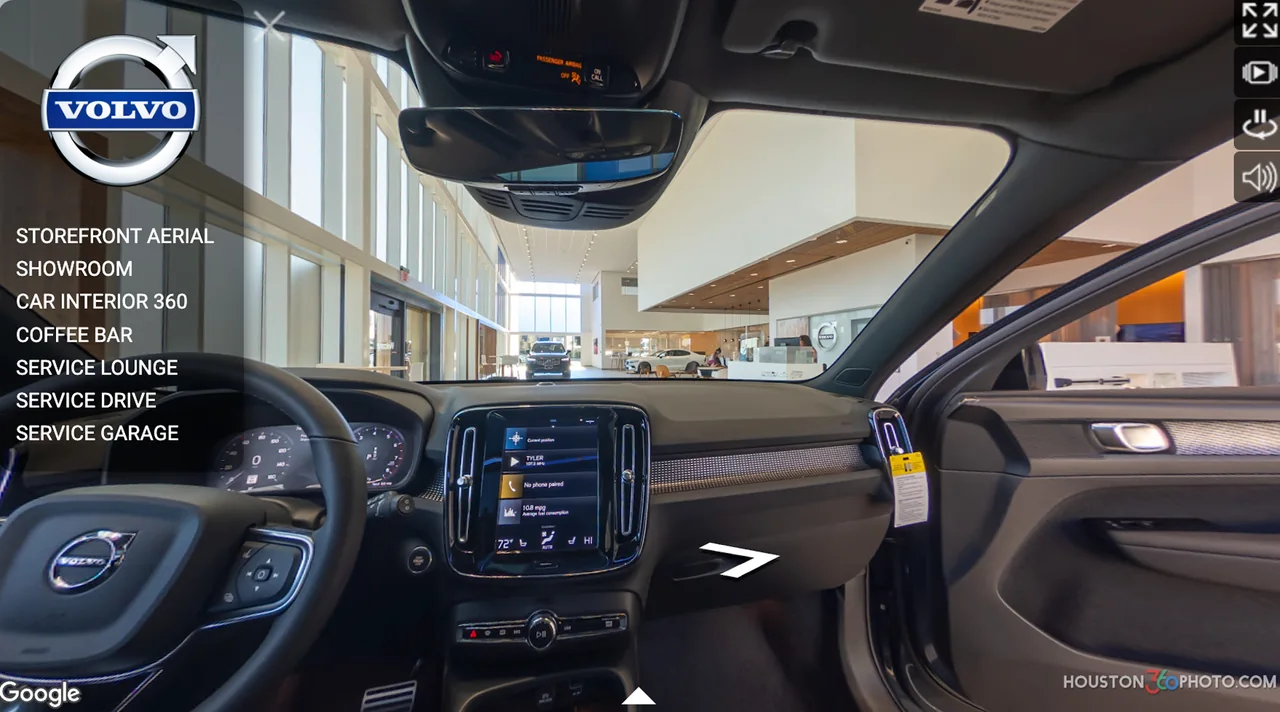 Automotive retail 360 virtual tour project