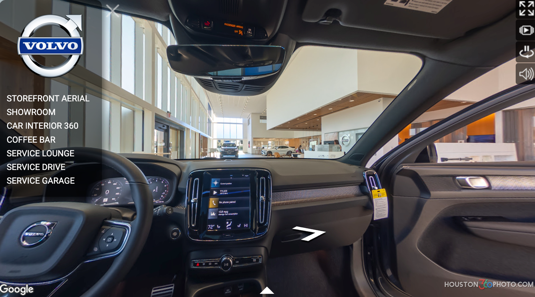 Automotive retail 360 virtual tour project